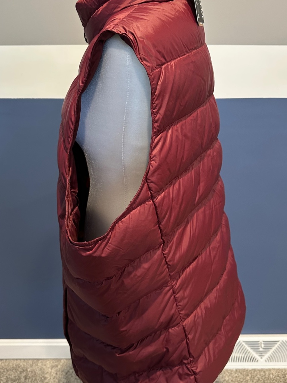 Eddie Bauer 650 Down Puffer Vest Womens PLUS SIZE 2X MAROON -- NEW WITH TAGS - Picture 8 of 11